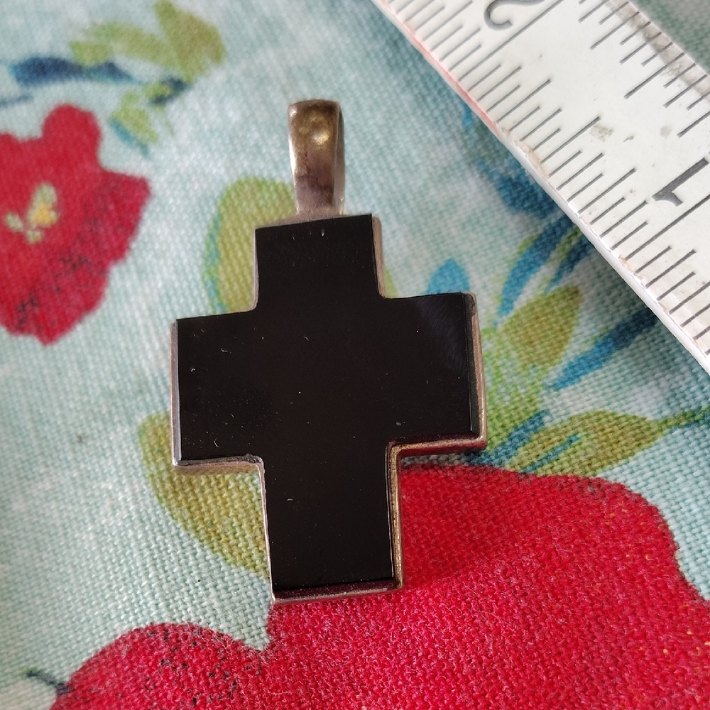 Black Cross Pendant